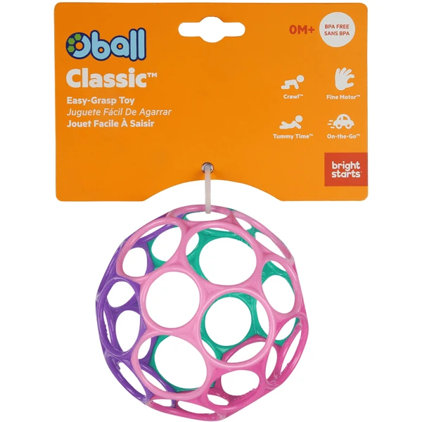 Oball™ Rattle Pink/lila 10 Cm 4 Oball™ Rattle Pink/lila 10 Cm - Afbeelding 4