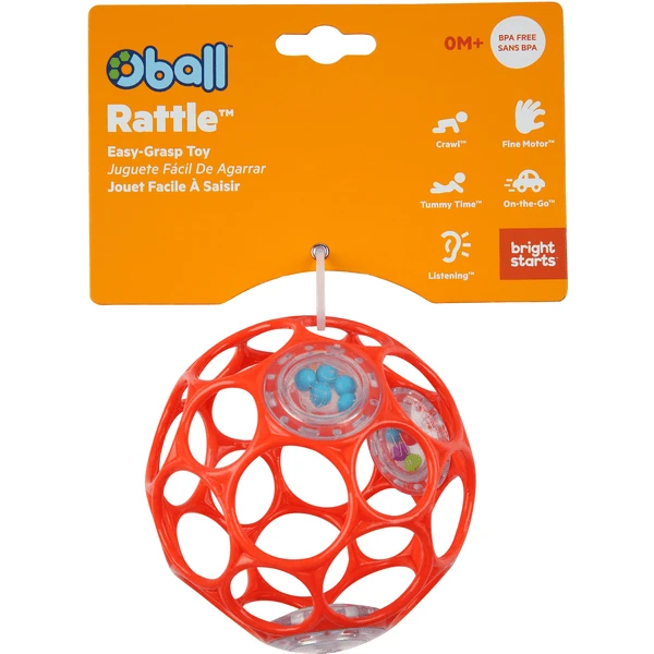 Oball™ Rattle Rood 10 Cm 4 Oball™ Rattle Rood 10 Cm - Afbeelding 4