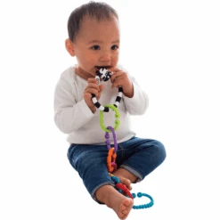 PLAYGRO Bijtring-Rammelketting Zebra 9-delig -Kinderspeelgoed playgro bijtring rammelketting zebra 9 delig a151825 2