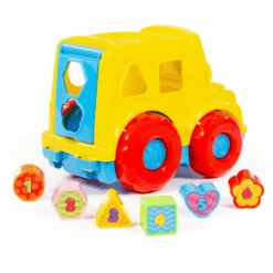 POLESIE ® Bus Met Insteekstenen (displaydoos) -Kinderspeelgoed polesie bus met insteekstenen displaydoos a345555 2