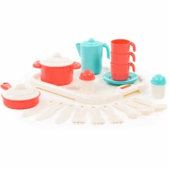 POLESIE ® Keukenset Op Dienblad (3 Personen) 9 POLESIE ® Keukenset Op Dienblad (3 Personen) -Kinderspeelgoed polesie keukenset op dienblad 3 personen a298831 4
