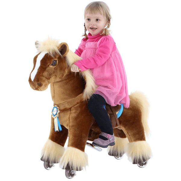 PonyCycle® Bruin Paard, Klein 2 PonyCycle® Bruin Paard, Klein - Afbeelding 2