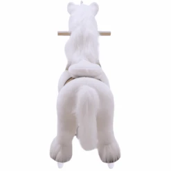 PonyCycle ® Witte Eenhoorn Met Rem - Groot -Kinderspeelgoed ponycycle witte eenhoorn met rem groot a313696 2