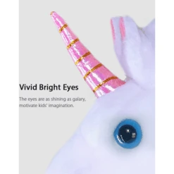 PonyCycle ® Witte Eenhoorn Met Rem - Groot -Kinderspeelgoed ponycycle witte eenhoorn met rem groot a313696 4