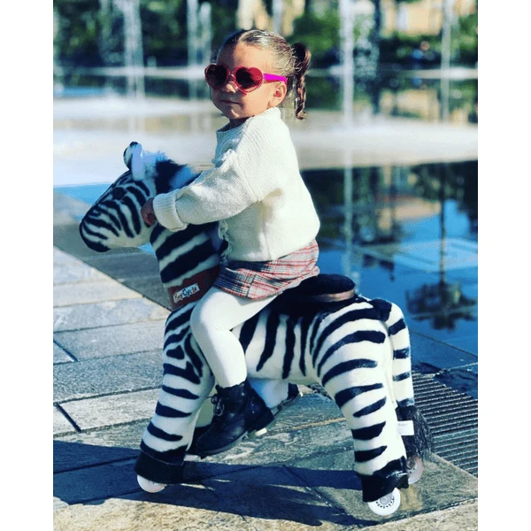 PonyCycle ® Zebra Met Rem - Groot 2 PonyCycle ® Zebra Met Rem - Groot - Afbeelding 2