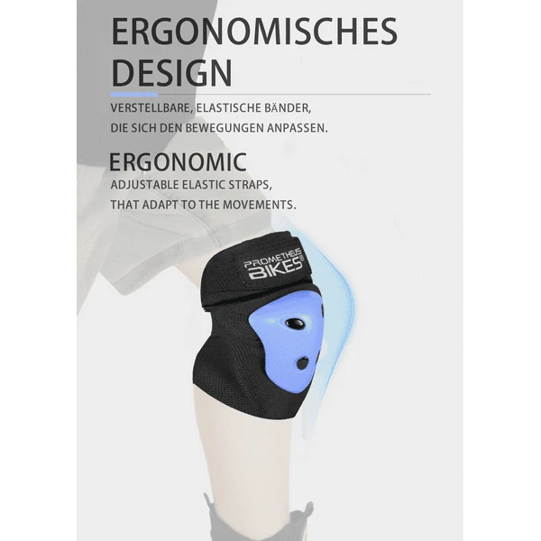 PROMETHEUS BICYCLES ® Beschermers Pads Set 6 In 1 Blauw 2 PROMETHEUS BICYCLES ® Beschermers Pads Set 6 In 1 Blauw - Afbeelding 2