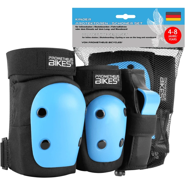PROMETHEUS BICYCLES ® Beschermers Pads Set 6 In 1 Blauw 1 PROMETHEUS BICYCLES ® Beschermers Pads Set 6 In 1 Blauw