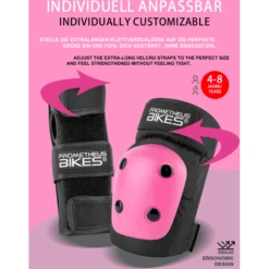 PROMETHEUS BICYCLES ® Beschermers Pads Set 6 In 1 Roze -Kinderspeelgoed prometheus bicycles beschermers pads set 6 in 1 roze a403277 3