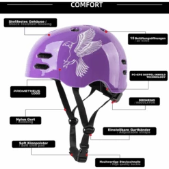 PROMETHEUS BICYCLES ® Fietshelm Maat S 52-55 Cm Paars -Kinderspeelgoed prometheus bicycles fietshelm maat s 52 55 cm paars a403253 1