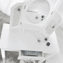 Roba Make-up Set Met Krukje, Wit -Kinderspeelgoed roba make up set met krukje wit a313273 4