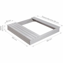 Roba Outdoor Zandbak Grijs -Kinderspeelgoed roba outdoor zandbak grijs a284399 2