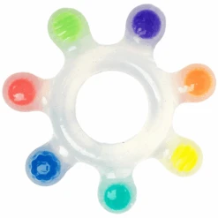 Sassy Baby Regenboog Ster Silicone Bijtringen -Kinderspeelgoed sassy baby regenboog ster silicone bijtringen a349480 2