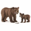 Schleich ® Grizzlybeer Moeder Met Jong 42473