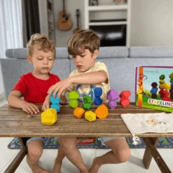 Schmetterline STAPELINO - Beukenhouten Evenwichtsstenen -Kinderspeelgoed schmetterline stapelino beukenhouten evenwichtsstenen a371215 4