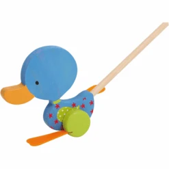 Small Foot® Loopstok Eend Matheo -Kinderspeelgoed small foot loopstok eend matheo a281910 3