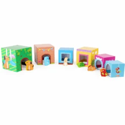 Small Foot® Stapelblokjes Met Figuren Huisdieren -Kinderspeelgoed small foot stapelblokjes met figuren huisdieren a281803 2