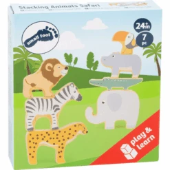 Small Foot ® Stapelen Van Dieren Safari -Kinderspeelgoed small foot stapelen van dieren safari a304386 4