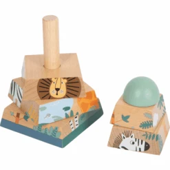 Small Foot ® Stapeltoren " Safari -Kinderspeelgoed small foot stapeltoren safari a378093 4
