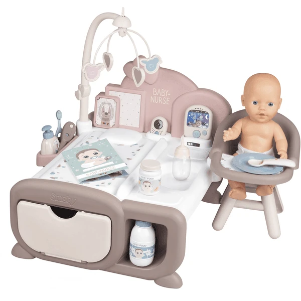 Smoby Baby Nurse Cocoon Poppen Speelkamer 3-in-1 Met Pop 1 Smoby Baby Nurse Cocoon Poppen Speelkamer 3-in-1 Met Pop