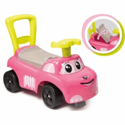 Smoby Mijn Eerste Loopauto Pink -Kinderspeelgoed smoby mijn eerste loopauto pink a276523 2