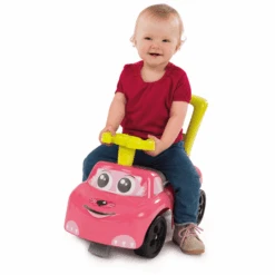 Smoby Mijn Eerste Loopauto Pink -Kinderspeelgoed smoby mijn eerste loopauto pink a276523 4