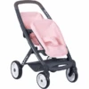 Smoby Quinny Tweeling Sport Poppenwagen Roze/grijs