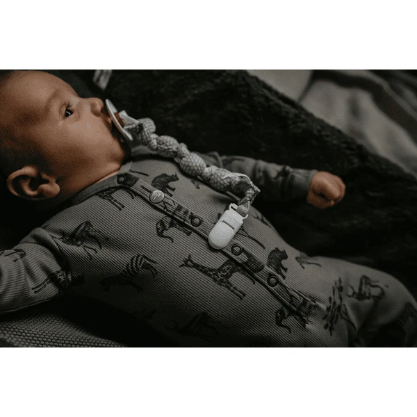 Snoozebaby Biologische Fopspeenriem Fresh Blauw 2 Snoozebaby Biologische Fopspeenriem Fresh Blauw - Afbeelding 2