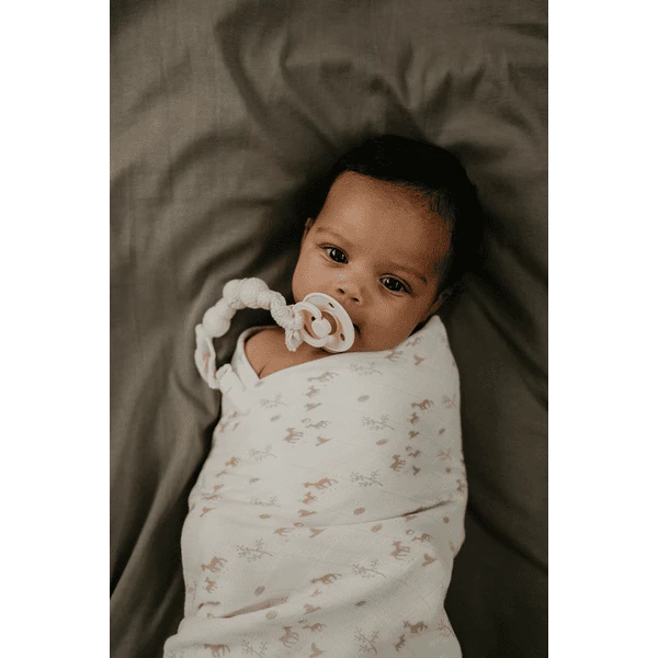 Snoozebaby Organische Dummyband Peach Blush 4 Snoozebaby Organische Dummyband Peach Blush - Afbeelding 4