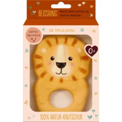 SPIEGELBURG COPPENRATH Bijtring Van Natuurlijk Rubber Leeuw - Little Wonder -Kinderspeelgoed spiegelburg coppenrath bijtring van natuurlijk rubber leeuw little wonder a406710 3