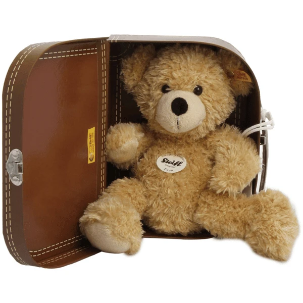 STEIFF Teddybeer „Finn“ 28 Cm Beige Met Koffer 2 STEIFF Teddybeer „Finn“ 28 Cm Beige Met Koffer - Afbeelding 2