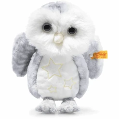 Steiff Uil Wittie Grijs/wit, 19 Cm