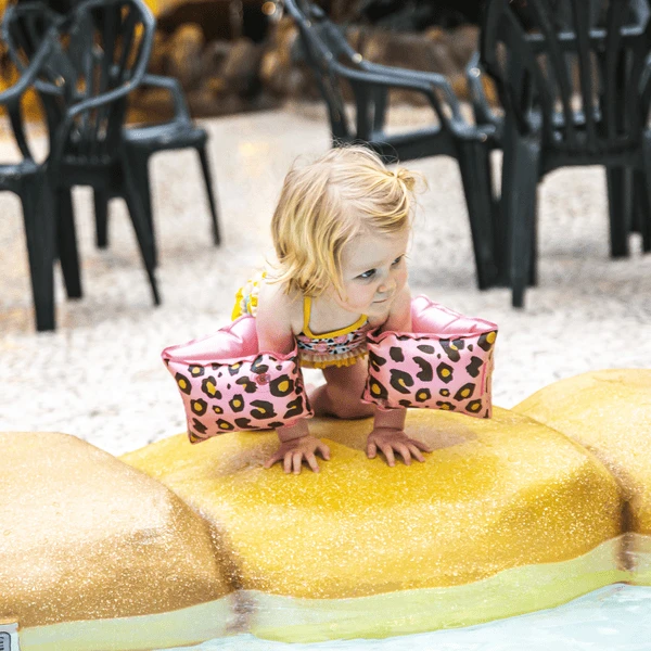 SWIM ESSENTIALS Swim Essential S Floaties Rose Goud Luipaard (2-6 Jaar) 2 SWIM ESSENTIALS Swim Essential S Floaties Rose Goud Luipaard (2-6 Jaar) - Afbeelding 2