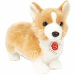 Teddy HERMANN ® Corgi Staand Licht Bruin - Wit, 30 Cm -Kinderspeelgoed teddy hermann corgi staand licht bruin wit 30 cm a359220 4