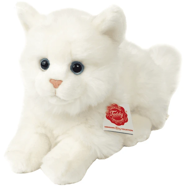 Teddy HERMANN ® Kat Brits Korthaar Wit, 20 Cm 4 Teddy HERMANN ® Kat Brits Korthaar Wit, 20 Cm - Afbeelding 4
