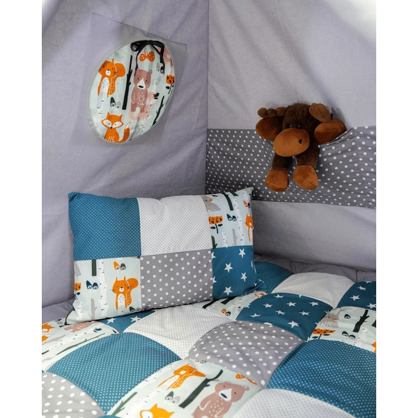 Ullenboom Teepee Bosdieren Petrol 4 Ullenboom Teepee Bosdieren Petrol - Afbeelding 4