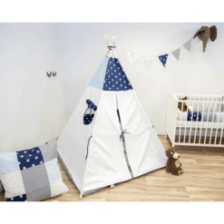 Ullenboom Tipi Blauw Licht Blauw Grijs -Kinderspeelgoed ullenboom tipi blauw licht blauw grijs a363147 2