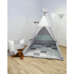 Ullenboom Tipi Mint Grijs 9 Ullenboom Tipi Mint Grijs -Kinderspeelgoed ullenboom tipi mint grijs a363141 4