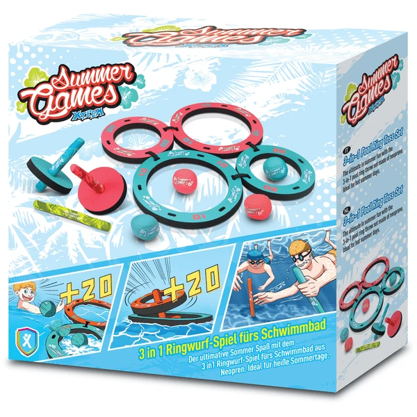 XTREM Speelgoed En Sport - SUMMER GAMES 3 In 1 Pool Ring Toss Set 2 XTREM Speelgoed En Sport - SUMMER GAMES 3 In 1 Pool Ring Toss Set - Afbeelding 2
