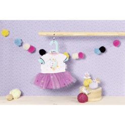 Zapf Creation Dolly Moda Eenhoorn Shirt Met Tutu, 36cm 7 Zapf Creation Dolly Moda Eenhoorn Shirt Met Tutu, 36cm -Kinderspeelgoed zapf creation dolly moda eenhoorn shirt met tutu 36cm a267682 3