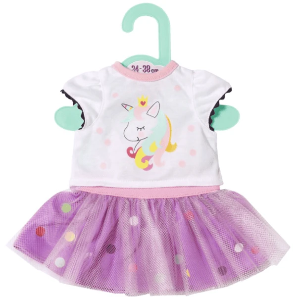 Zapf Creation Dolly Moda Eenhoorn Shirt Met Tutu, 36cm 1 Zapf Creation Dolly Moda Eenhoorn Shirt Met Tutu, 36cm